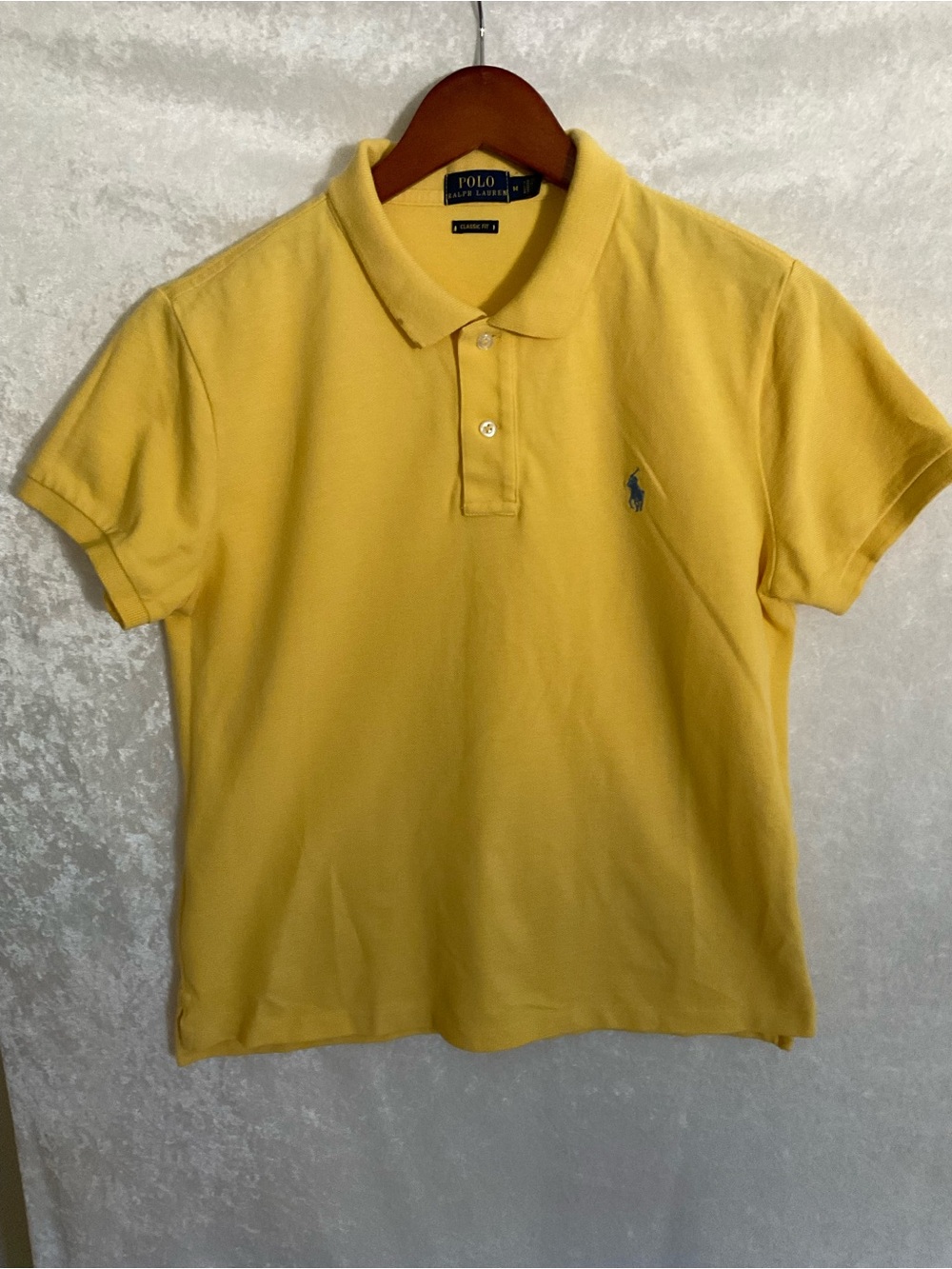 Ralph Lauren Yellow Short-Sleeve Polo with Embroidered Pony